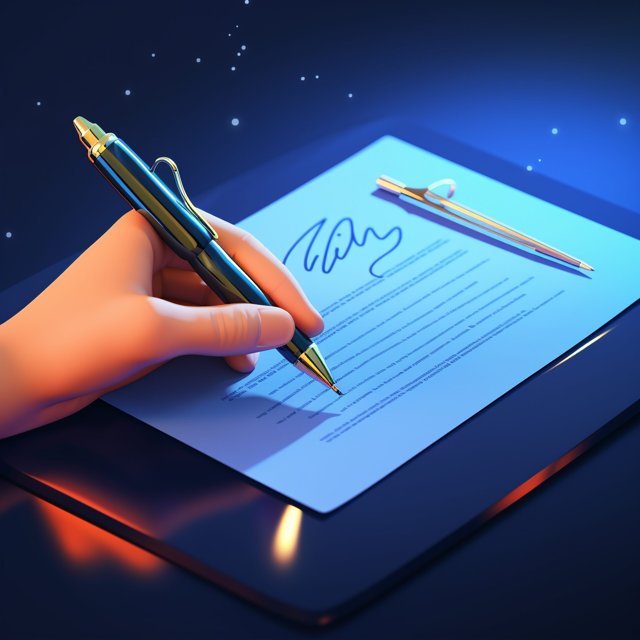 3d rendering pen ai generated