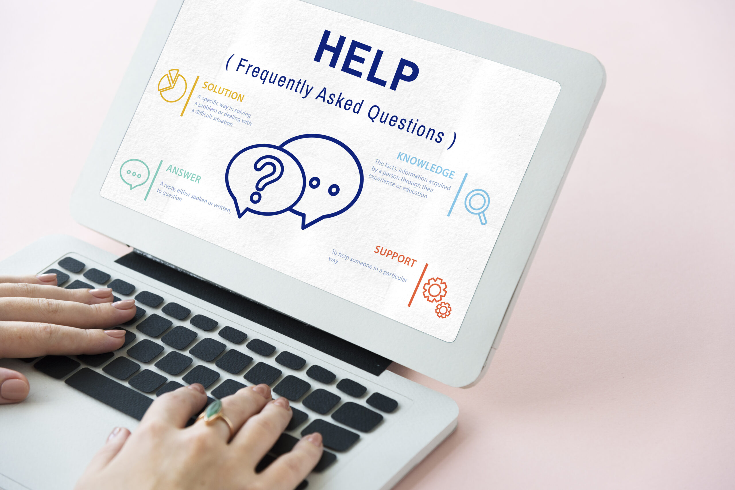 faqs customer service icon concept